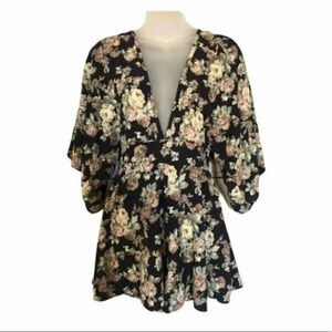 Boutique Primi Floral V-Neck Romper S